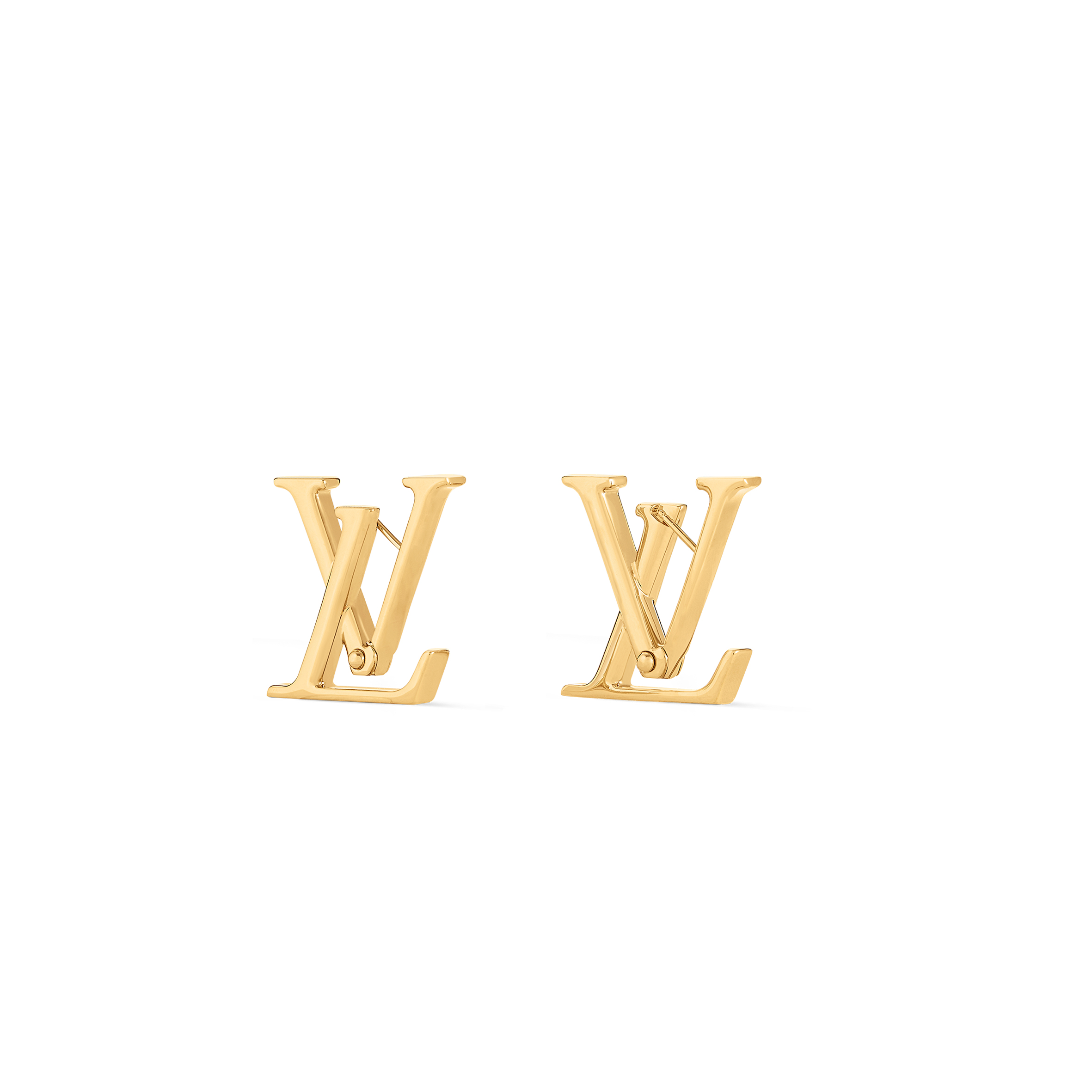 LOUIS VUITTON MACRO LV EARRINGS M00958